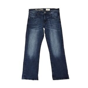 TK Axel jeans men's 36x32 Slim bootcut blue stretch denim pants retro Y2K